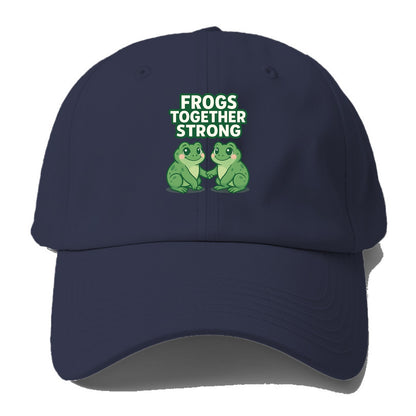 Frogs Together Strong 2 - Baseball Cap For Big Heads - Twilight Navy(Blue)