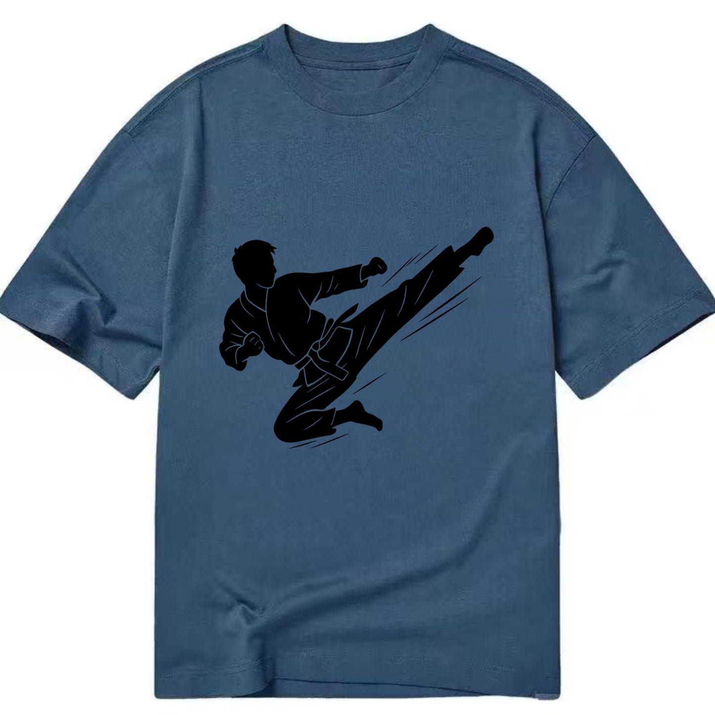 Korean taekwondo flying kick - Classic T-shirt - Twilight Navy(Blue)