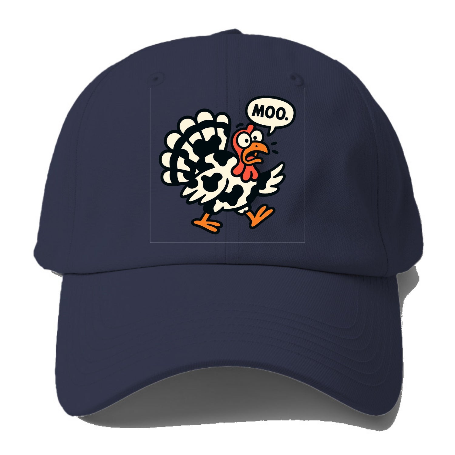 Mooing Turkey - Baseball Cap For Big Heads - Twilight Navy(Blue)