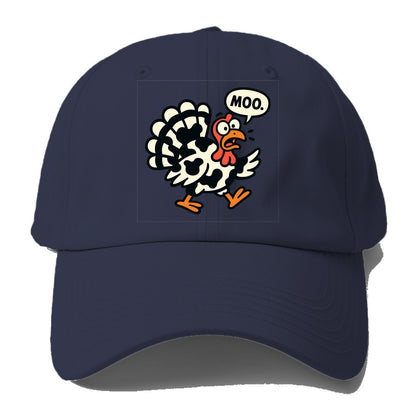 Mooing Turkey - Baseball Cap For Big Heads - Twilight Navy(Blue)