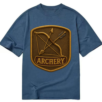 Bow and arrow crossed - archery enthusiast - Classic T-shirt - Twilight Navy(Blue)