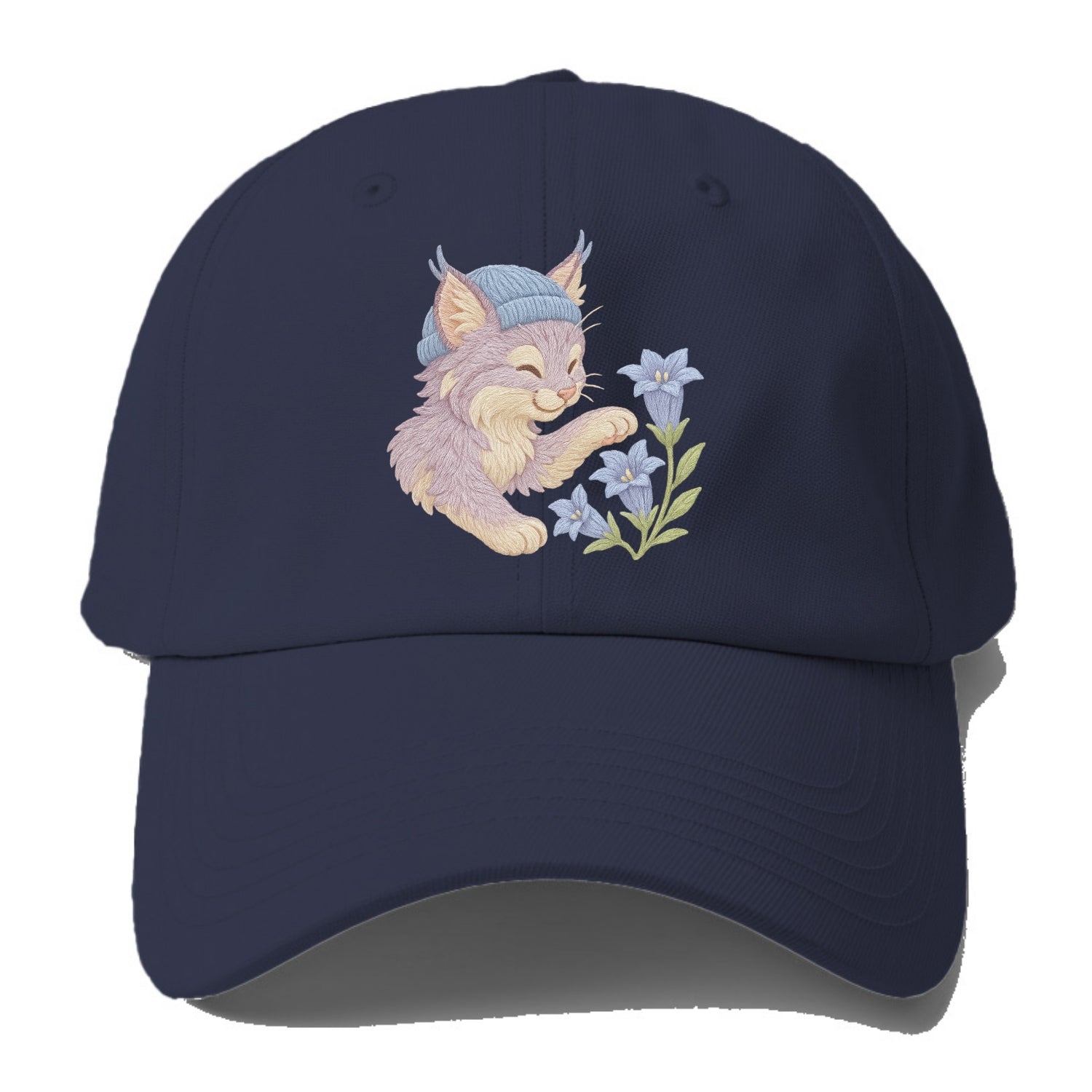 Lynx and Gentian  - Baseball Cap - Twilight Navy(Blue)