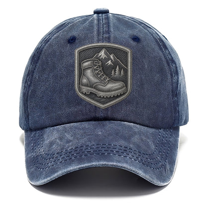 Hiking boots with mountain peak - hiker pride - Classic Cap - Twilight Navy(Blue)