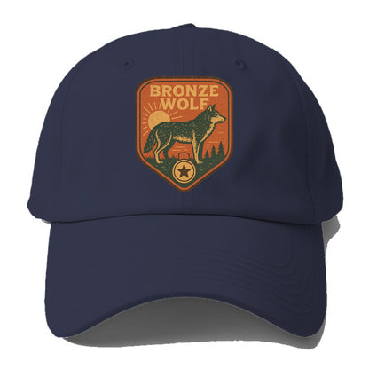 Bronze Wolf Medal  - Baseball Cap For Big Heads - Twilight Navy(Blue)