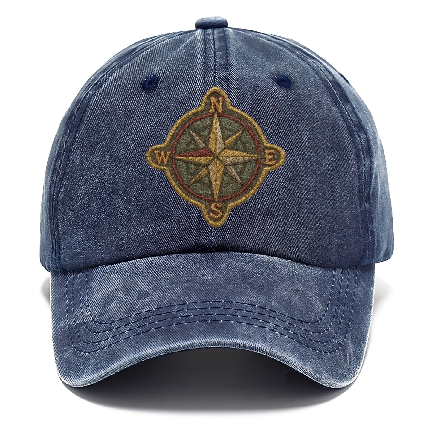 Compass rose with cardinal directions - explorer symbol - Classic Cap - Twilight Navy(Blue)