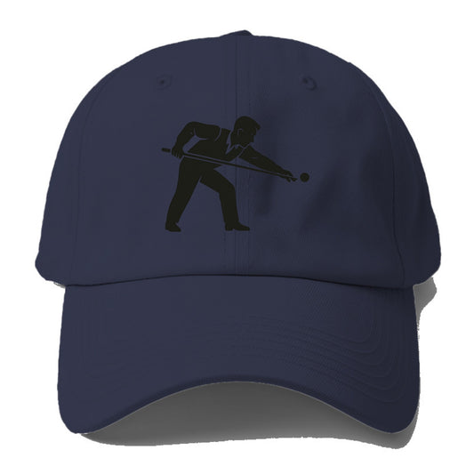 Pool player lining up shot - Baseball Cap For Big Heads - Twilight Navy(Blue)