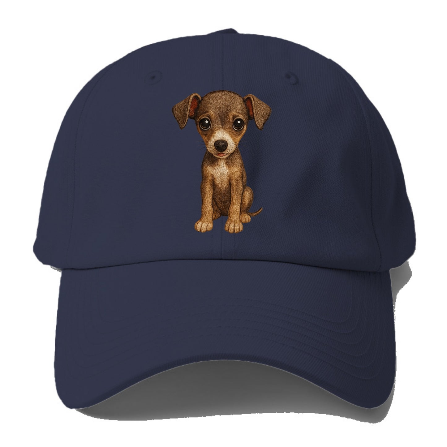 Baby Italian Greyhound Puppy - sleek tiny body, long legs, gentle - Baseball Cap For Big Heads - Twilight Navy(Blue)