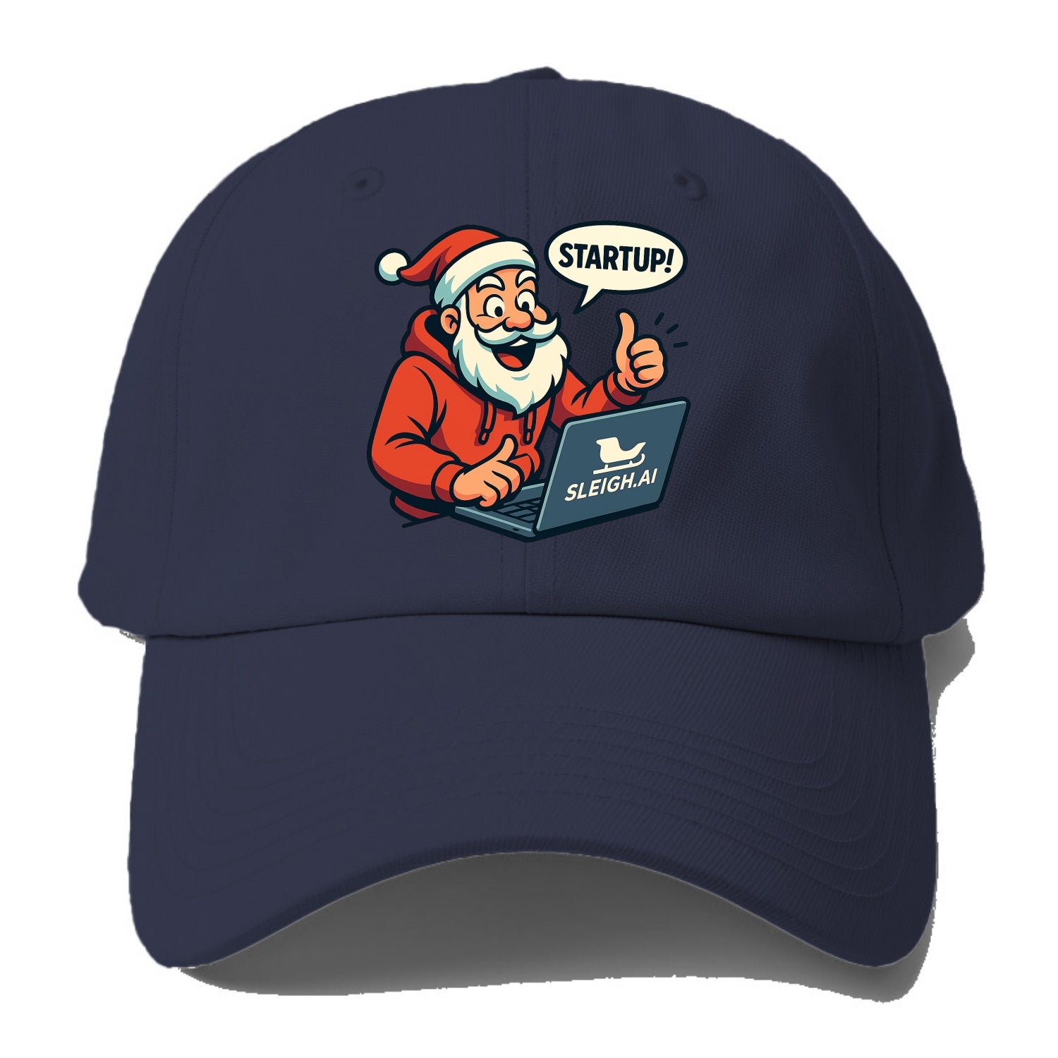 Santa Tech Startup CEO - Baseball Cap For Big Heads - Twilight Navy(Blue)