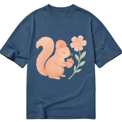 Coral Squirrel - Classic T-shirt - Twilight Navy(Blue)