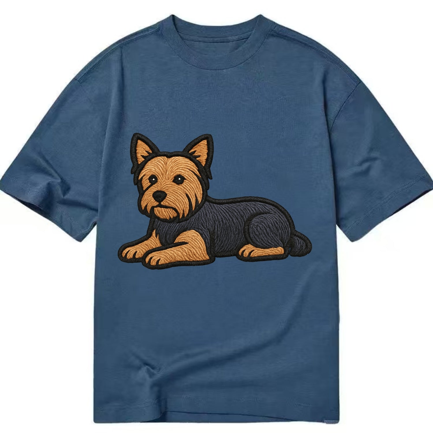 Yorkshire Terrier - Blue and tan relaxed Classic T-shirt - Twilight Navy(Blue)
