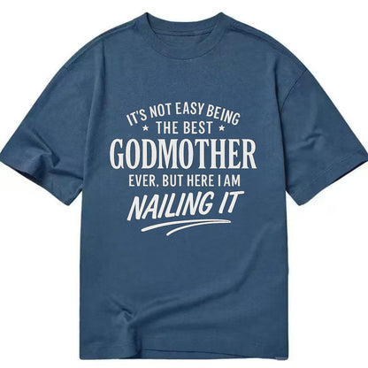 It's not easy being the best FATHER-IN-LAW ever, but here I am nailing it - Classic T-shirt - Twilight Navy(Blue)