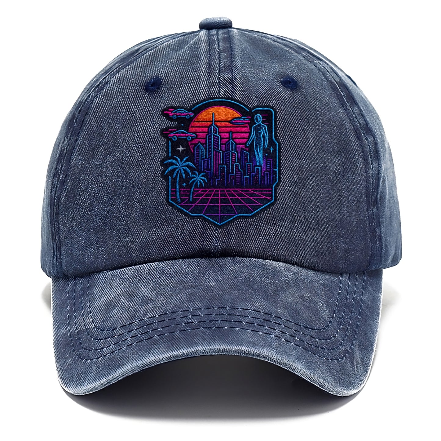 Cyberpunk City - Classic Cap - Twilight Navy(Blue)