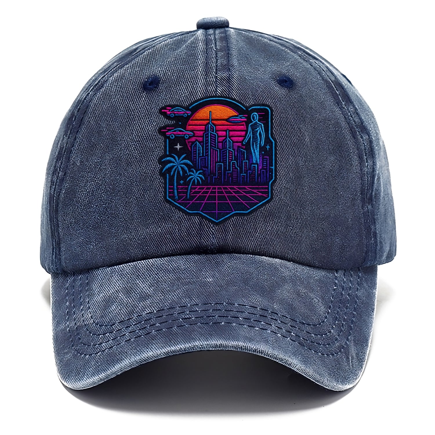 Cyberpunk City - Classic Cap - Twilight Navy(Blue)