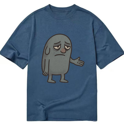 FOLLOWERS ARE GHOSTS | Transparent crowd following nobody - Classic T-shirt - Twilight Navy(Blue)