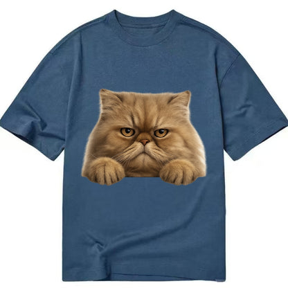 Persian Cat  - Classic T-shirt - Twilight Navy(Blue)