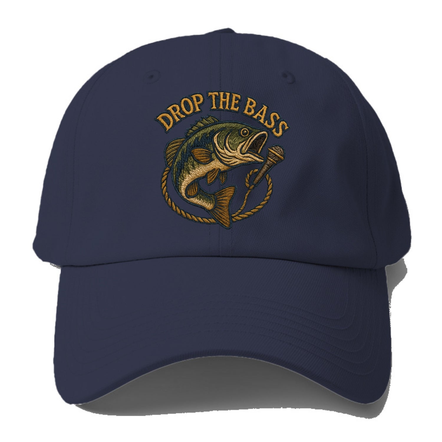 Drop The Bass  - Baseball Cap - Twilight Navy(Blue)