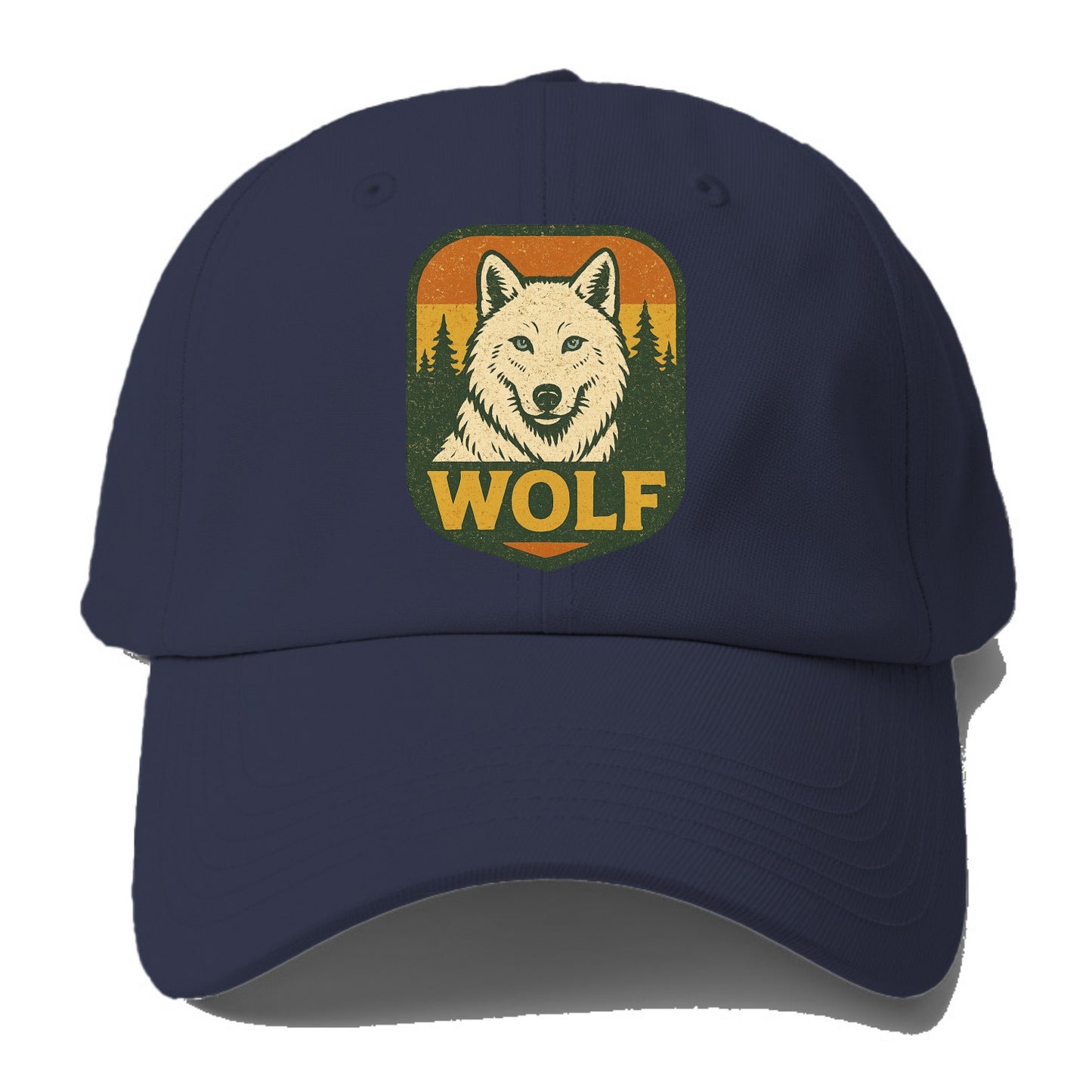 Arctic White Wolf  - Baseball Cap For Big Heads - Twilight Navy(Blue)