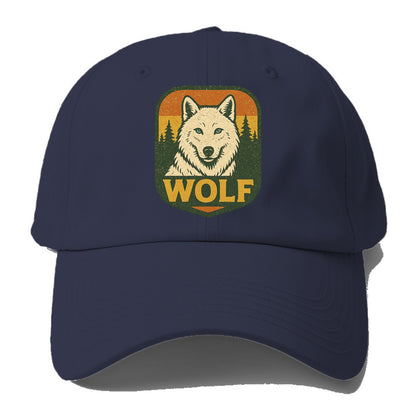 Arctic White Wolf  - Baseball Cap For Big Heads - Twilight Navy(Blue)