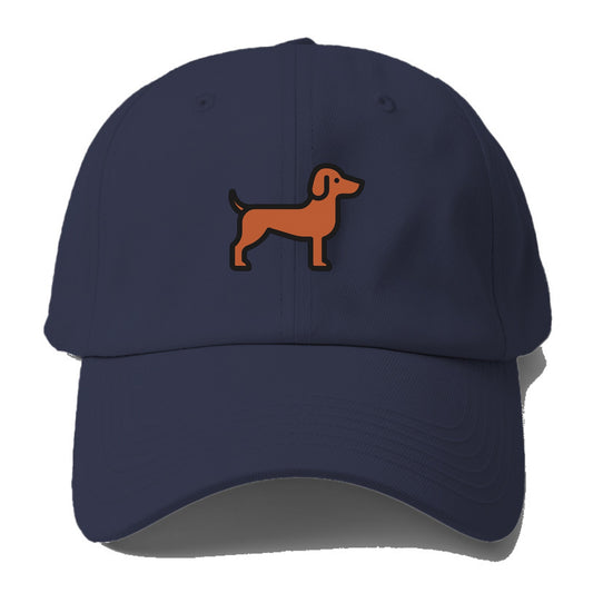 Vizsla - Rust colored flat side profile - Baseball Cap - Twilight Navy(Blue)