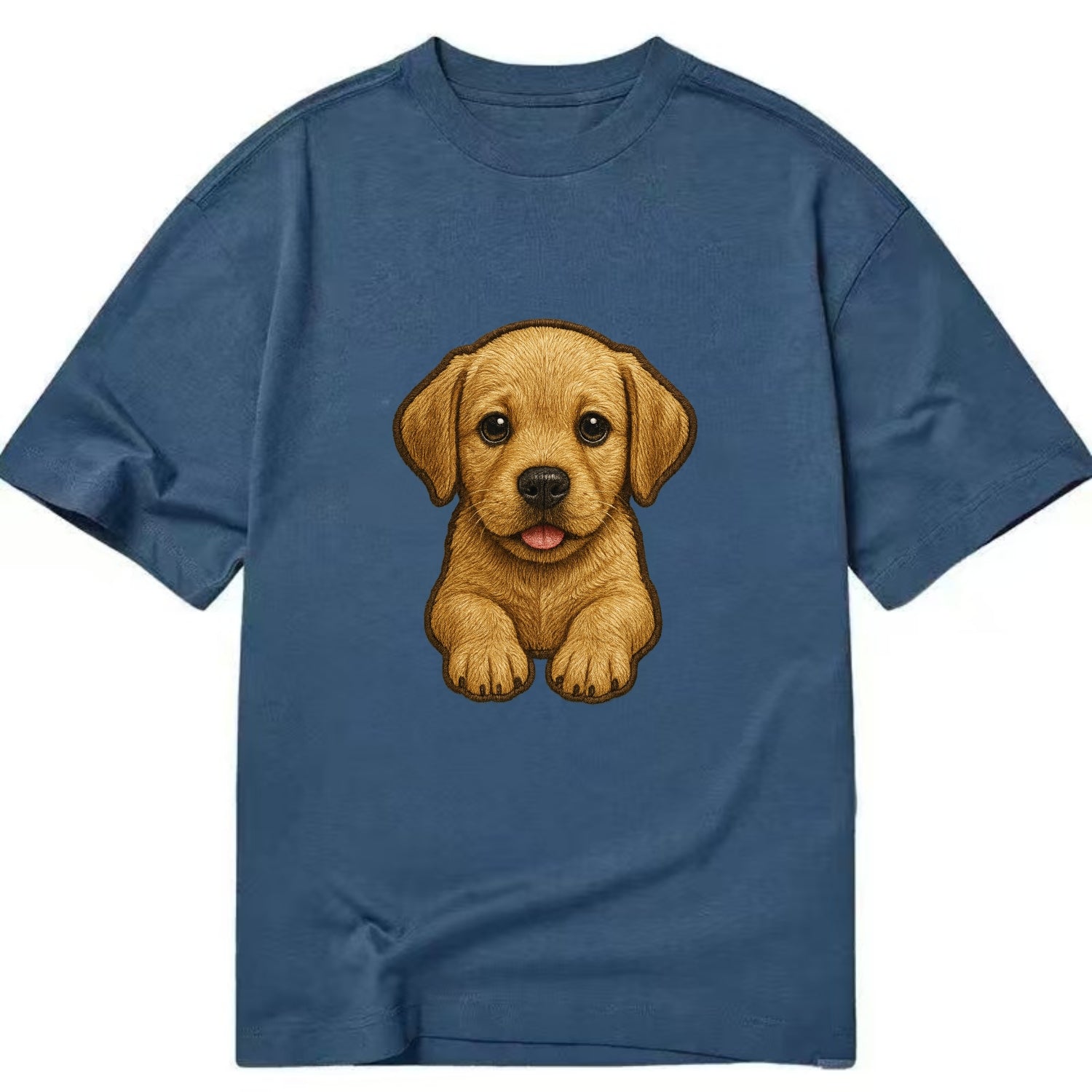 Baby Labrador Retriever Puppy - yellow/black/chocolate, soulful eyes, soft ears, - Classic T-shirt - Twilight Navy(Blue)