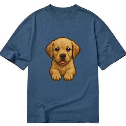 Baby Labrador Retriever Puppy - yellow/black/chocolate, soulful eyes, soft ears, - Classic T-shirt - Twilight Navy(Blue)