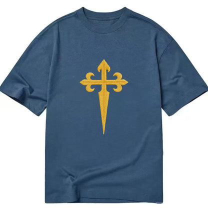 Order Of Santiago Cross - Classic T-shirt - Twilight Navy(Blue)