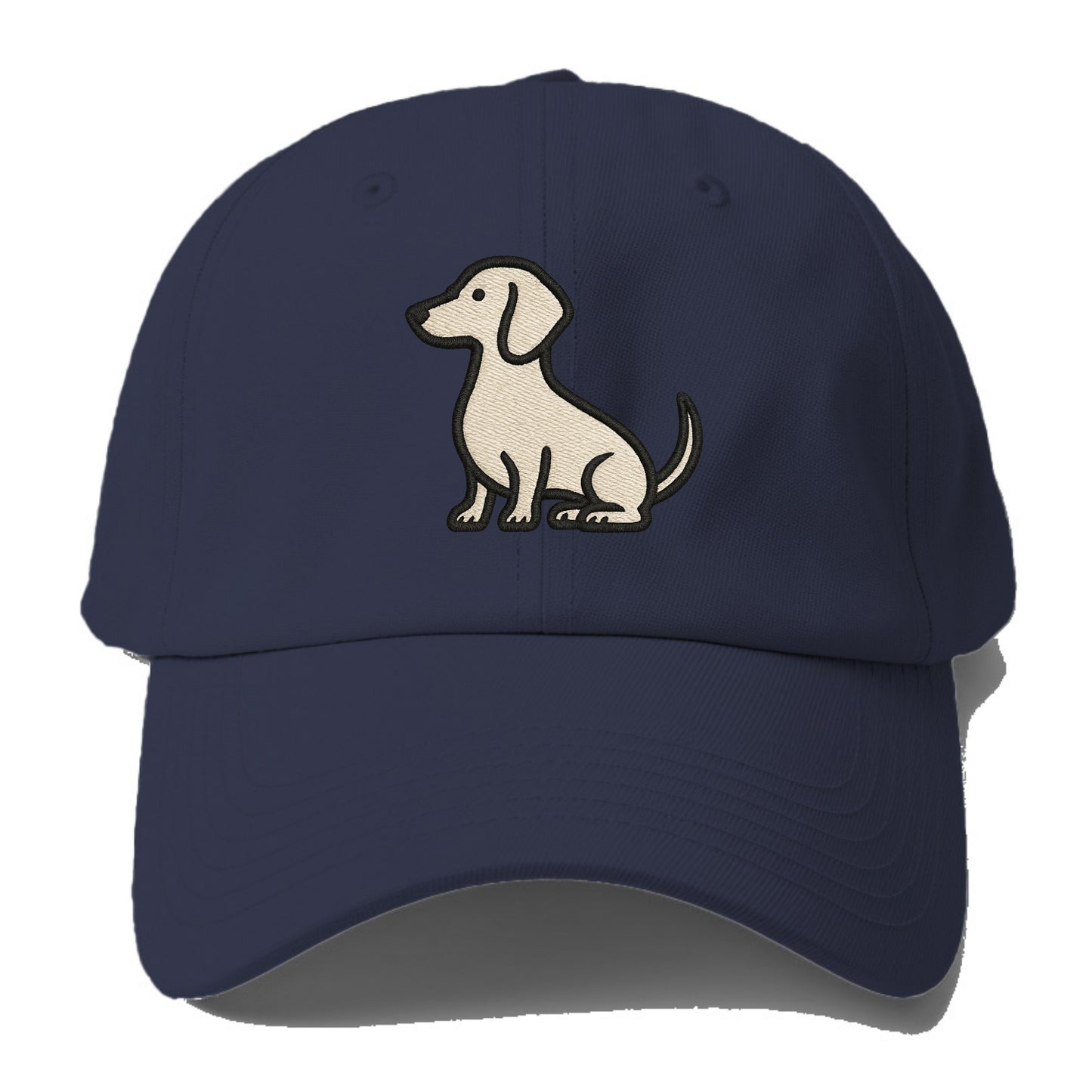 Dachshund - Long body profile view - Baseball Cap - Twilight Navy(Blue)