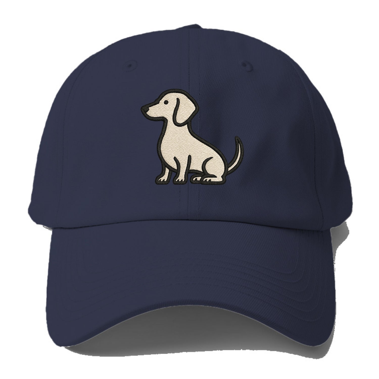 Dachshund - Long body profile view - Baseball Cap - Twilight Navy(Blue)