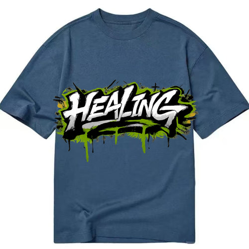 Bold typography design - HEALING - in recovery, getting better - Classic T-shirt