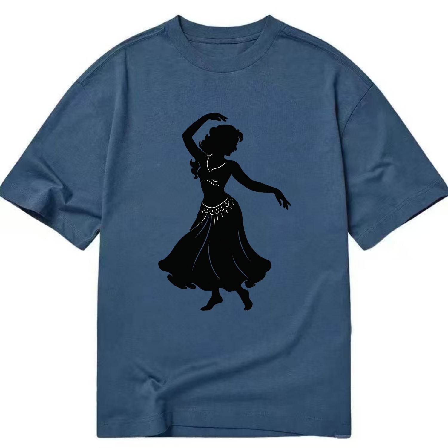 Belly dancer graceful gesture - Classic T-shirt - Twilight Navy(Blue)