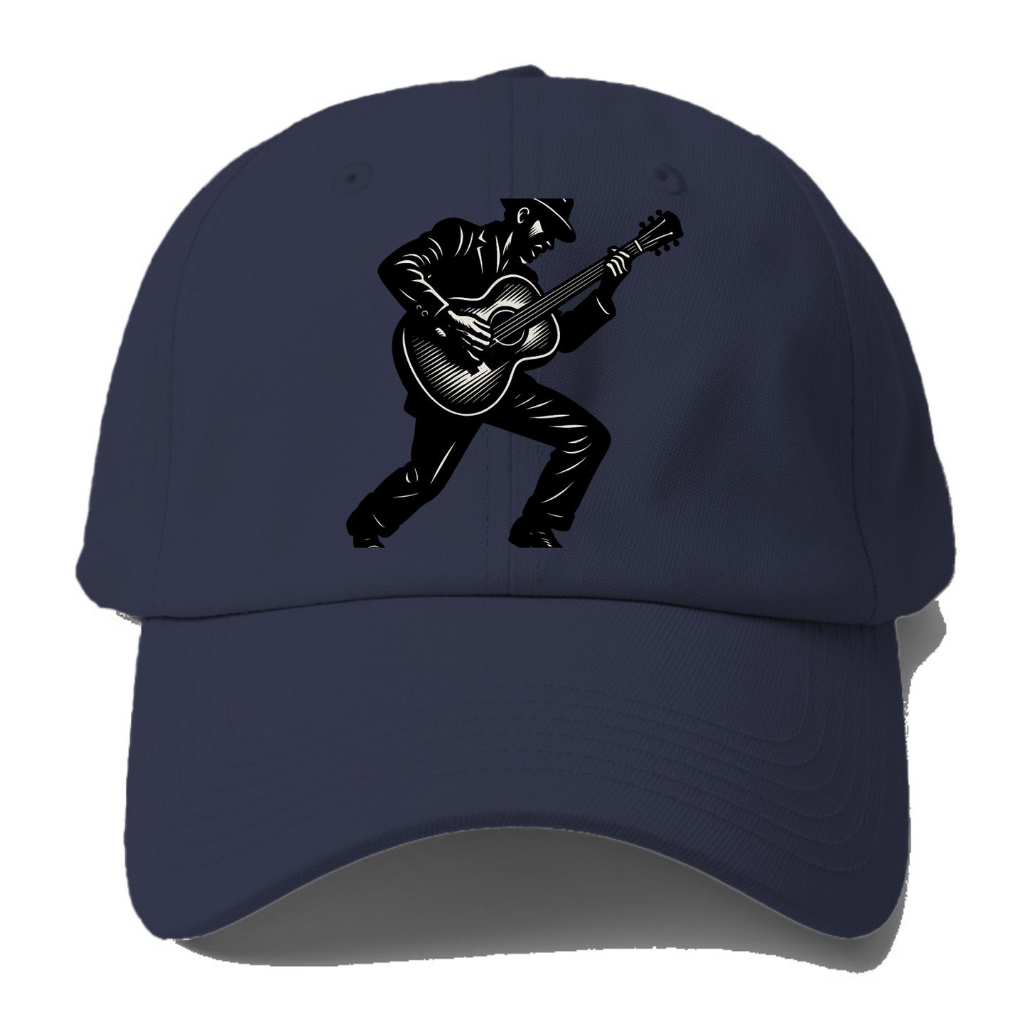 Guitarist playing acoustic guitar - Baseball Cap - Twilight Navy(Blue)