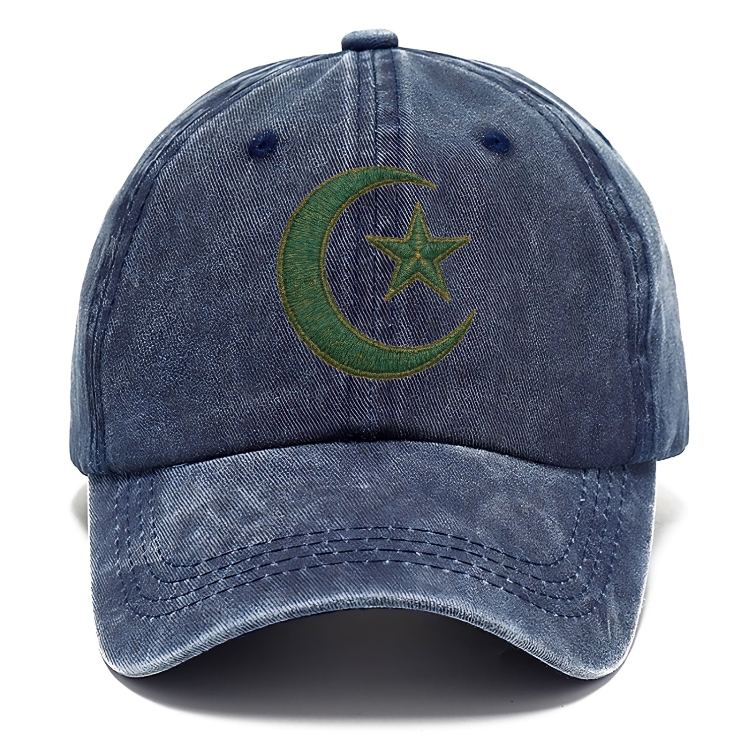 Crescent Moon and Star - Classic Cap - Twilight Navy(Blue)