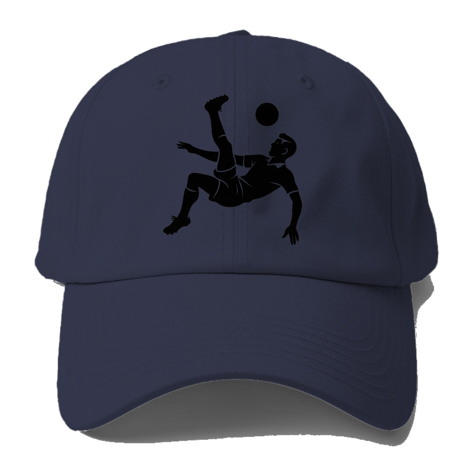 Soccer player doing a bicycle kick - Baseball Cap - Twilight Navy(Blue)