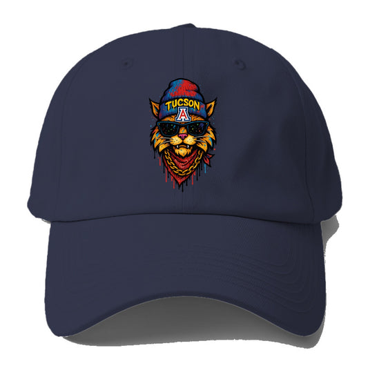 Tucson Wildcat wearing Arizona beanie with A patch - Baseball Cap - Twilight Navy(Blue)