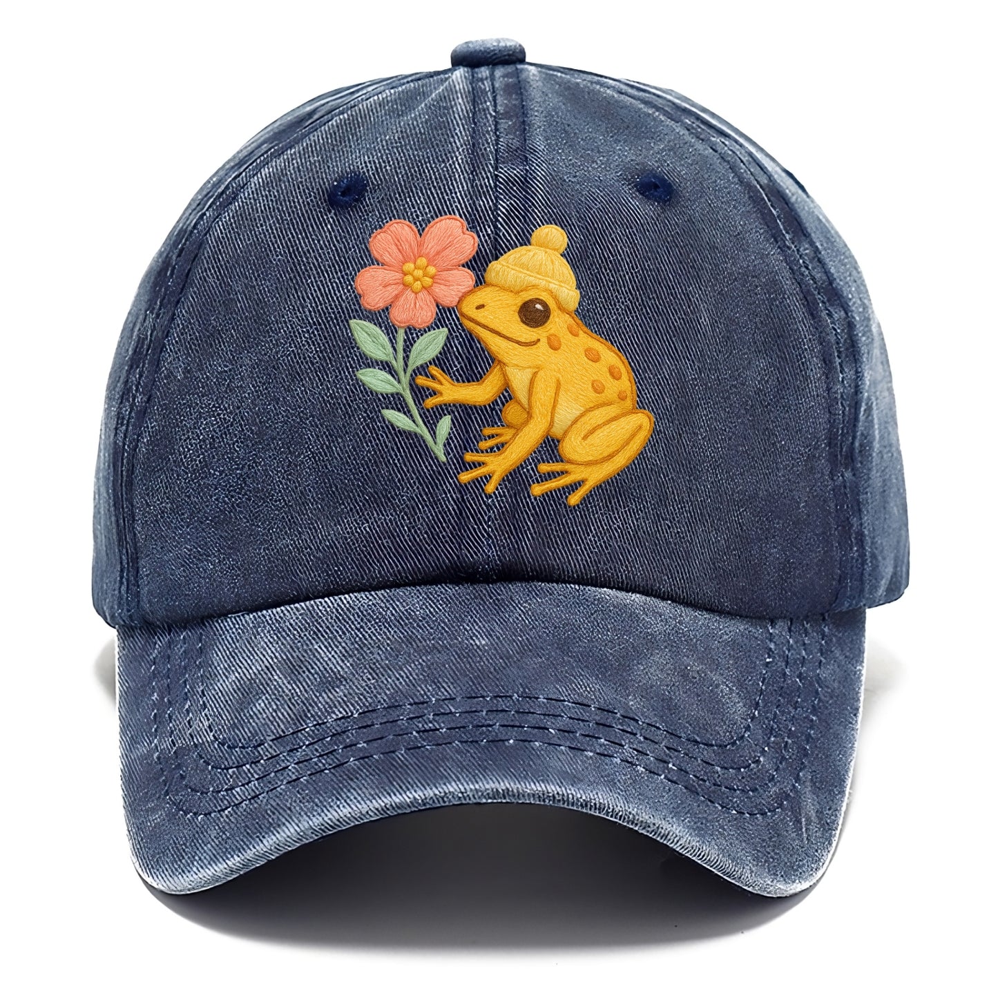 Yellow Dart Frog - Classic Cap - Twilight Navy(Blue)
