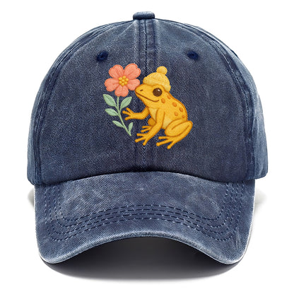 Yellow Dart Frog - Classic Cap - Twilight Navy(Blue)