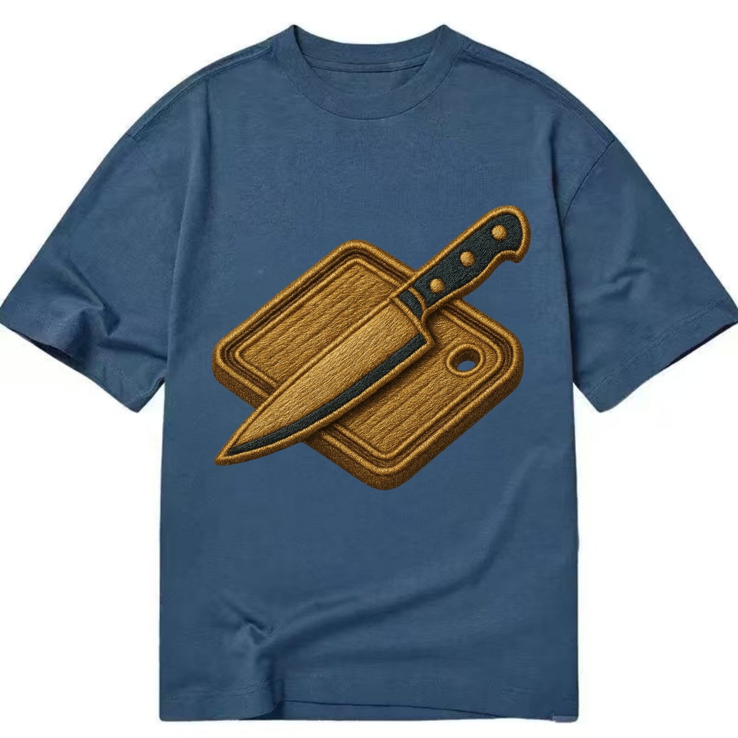 Chef knife with cutting board - culinary enthusiast - Classic T-shirt - Twilight Navy(Blue)