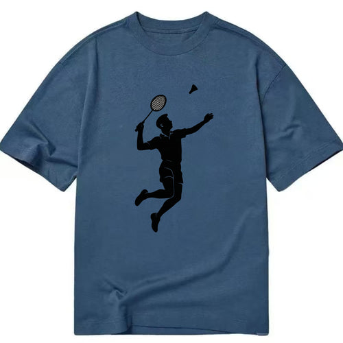 Badminton player jumping for a smash - Classic T-shirt
