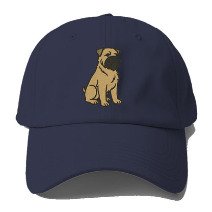 Bouvier des Flandres - Fawn rough coat embroidered design - Baseball Cap - Twilight Navy(Blue)