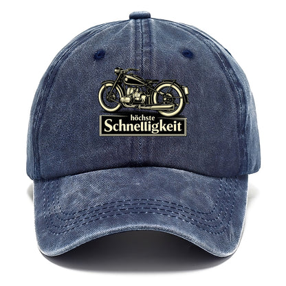 German Speed Motorcycle - Classic Cap - Twilight Navy(Blue)