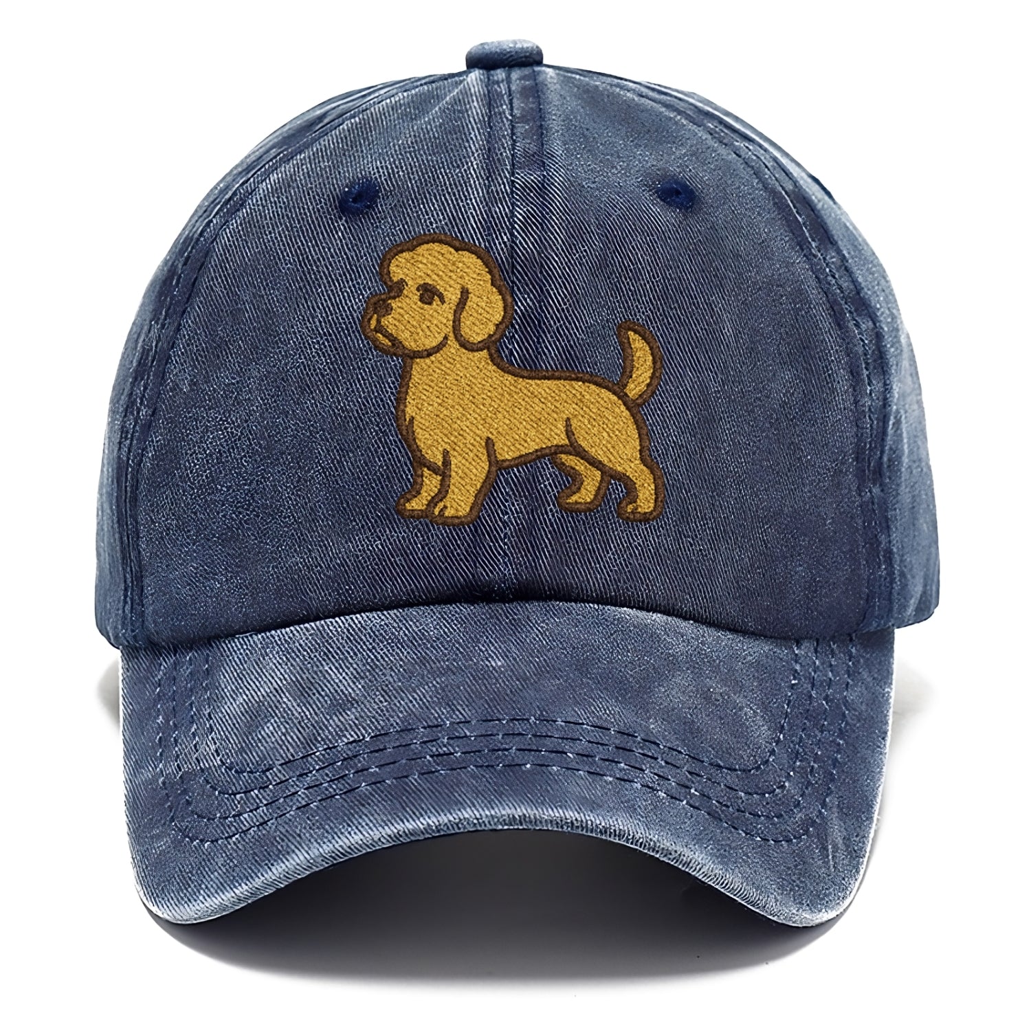 Dandie Dinmont Terrier Mustard Colored Pose Classic Cap - Twilight Navy(Blue)