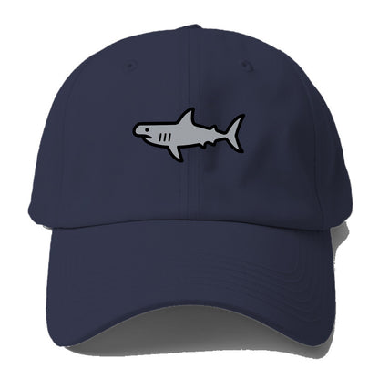 Hammerhead Shark - Gray distinctive head flat side profile - Baseball Cap For Big Heads - Twilight Navy(Blue)