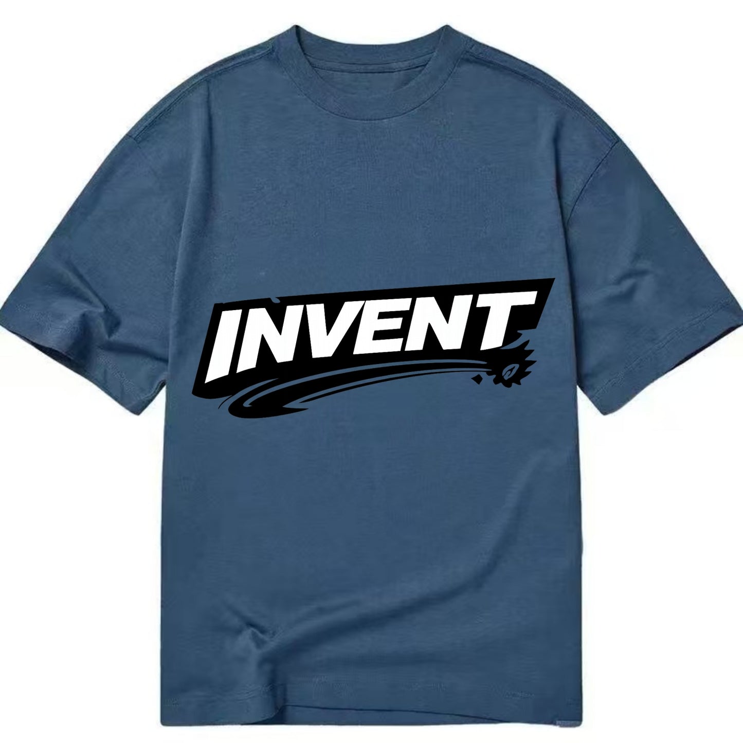 Bold typography design - "INVENT" - creating new things, originating - Classic T-shirt - Twilight Navy(Blue)