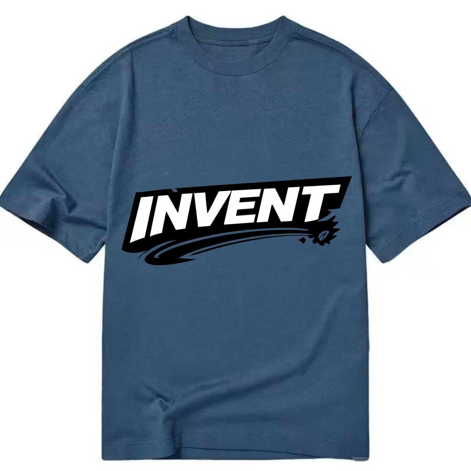 Bold typography design - "INVENT" - creating new things, originating - Classic T-shirt - Twilight Navy(Blue)