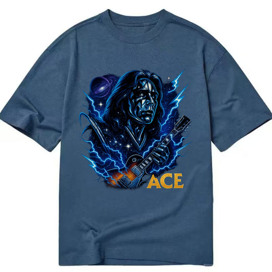 Cosmic Chrome Portrait - Classic T-shirt - Twilight Navy(Blue)