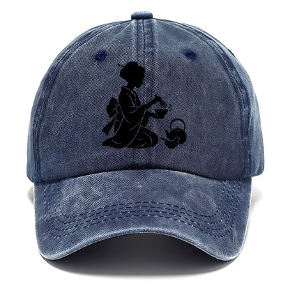 Geisha traditional tea ceremony - Classic Cap - Twilight Navy(Blue)