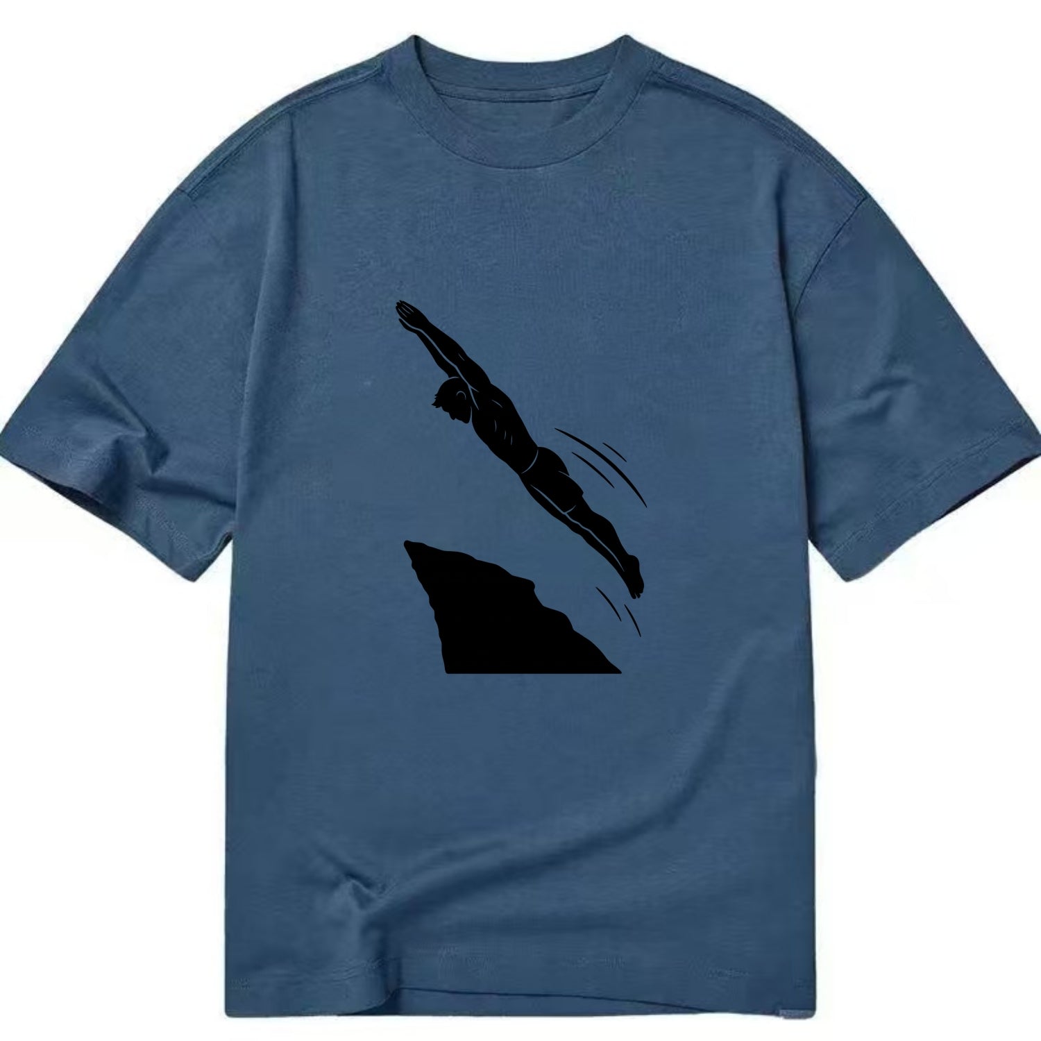 Cliff diver perfect form - Classic T-shirt - Twilight Navy(Blue)