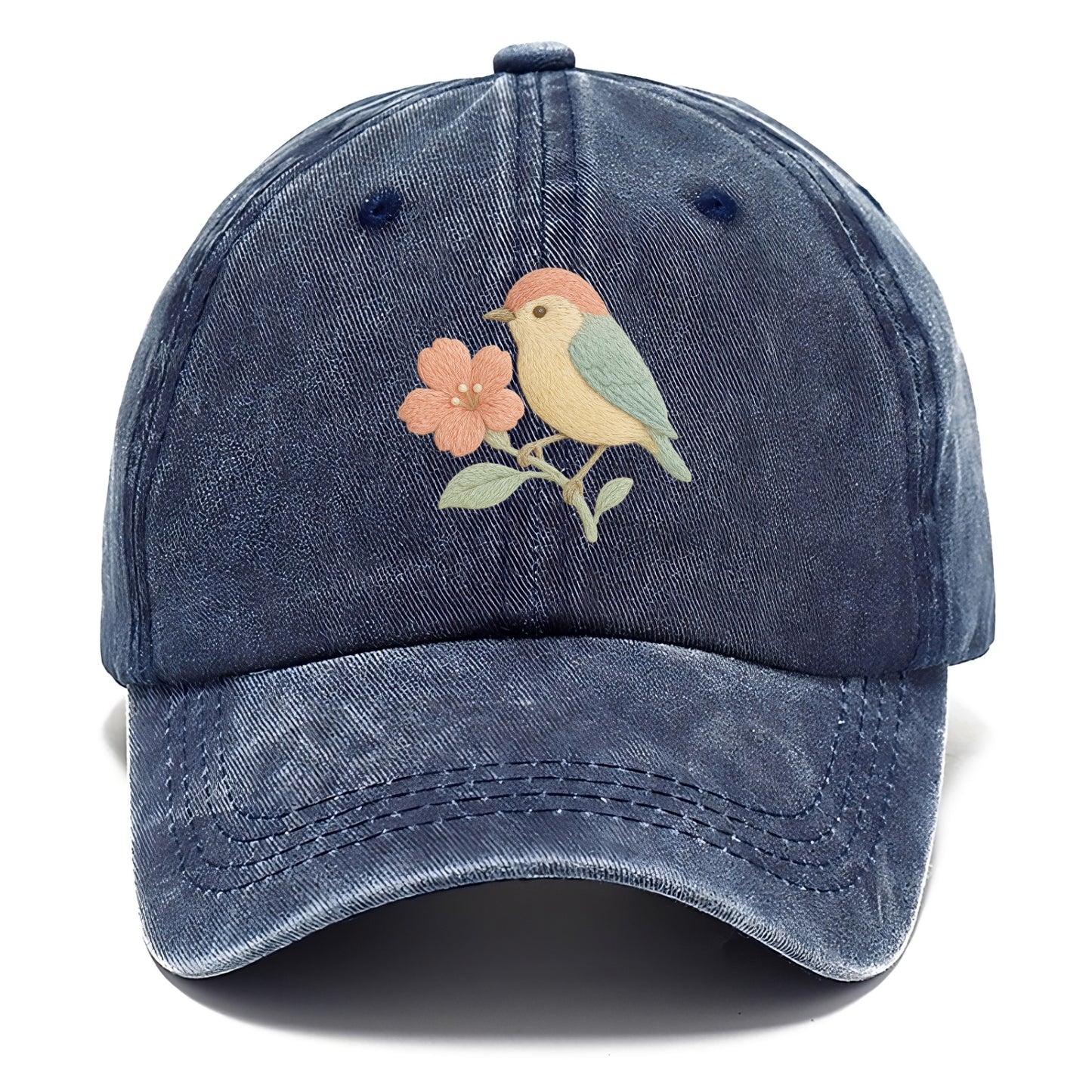 Peach Flowerpecker - Classic Cap - Twilight Navy(Blue)