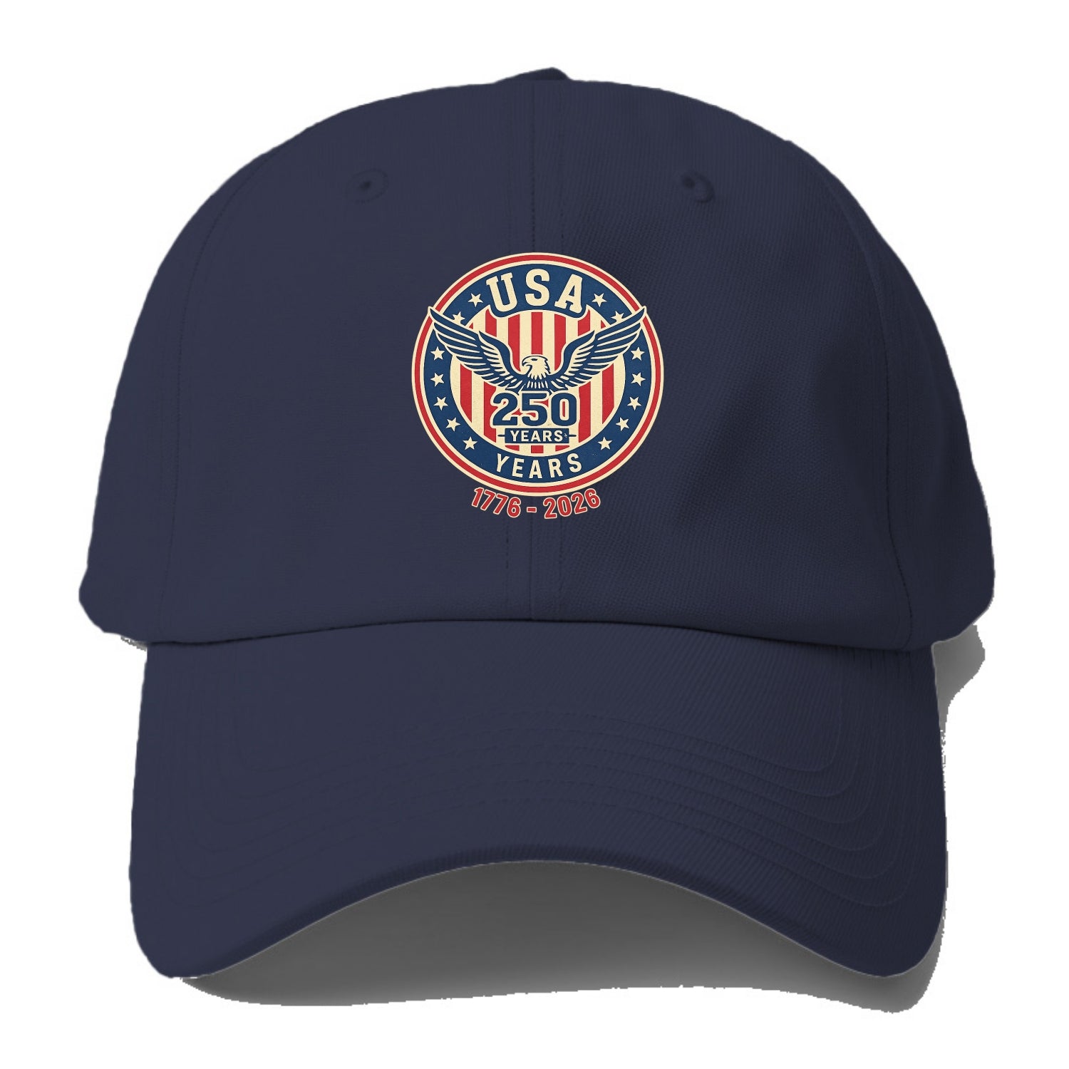 Usa 250 Years Eagle Seal - Baseball Cap For Big Heads - Twilight Navy(Blue)