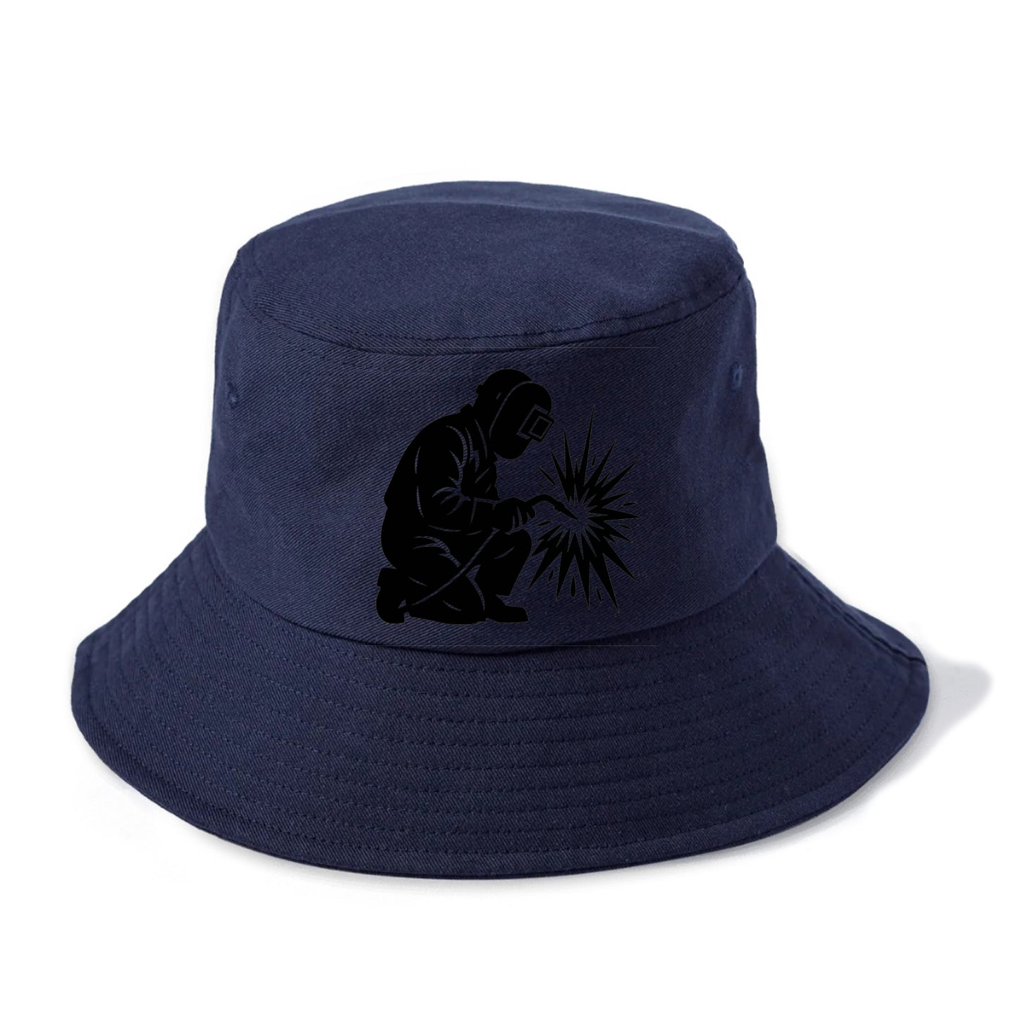Welder sparks flying dramatically - Bucket Hat - Twilight Navy(Blue)